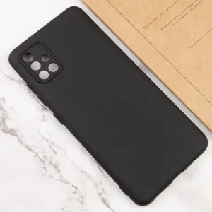 Чохол TPU GETMAN Liquid Silk Full Camera для Samsung Galaxy A71 Black