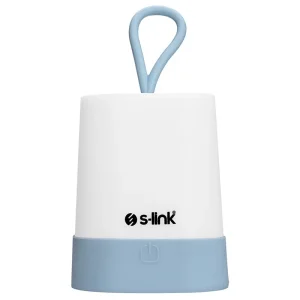Ліхтар акумуляторний S-link SL-F141 1W Led 1200mAh Rechargeable Touch On/Off Блакитний