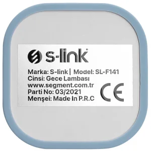 Ліхтар акумуляторний S-link SL-F141 1W Led 1200mAh Rechargeable Touch On/Off Блакитний