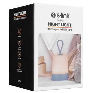 Ліхтар акумуляторний S-link SL-F141 1W Led 1200mAh Rechargeable Touch On/Off Блакитний