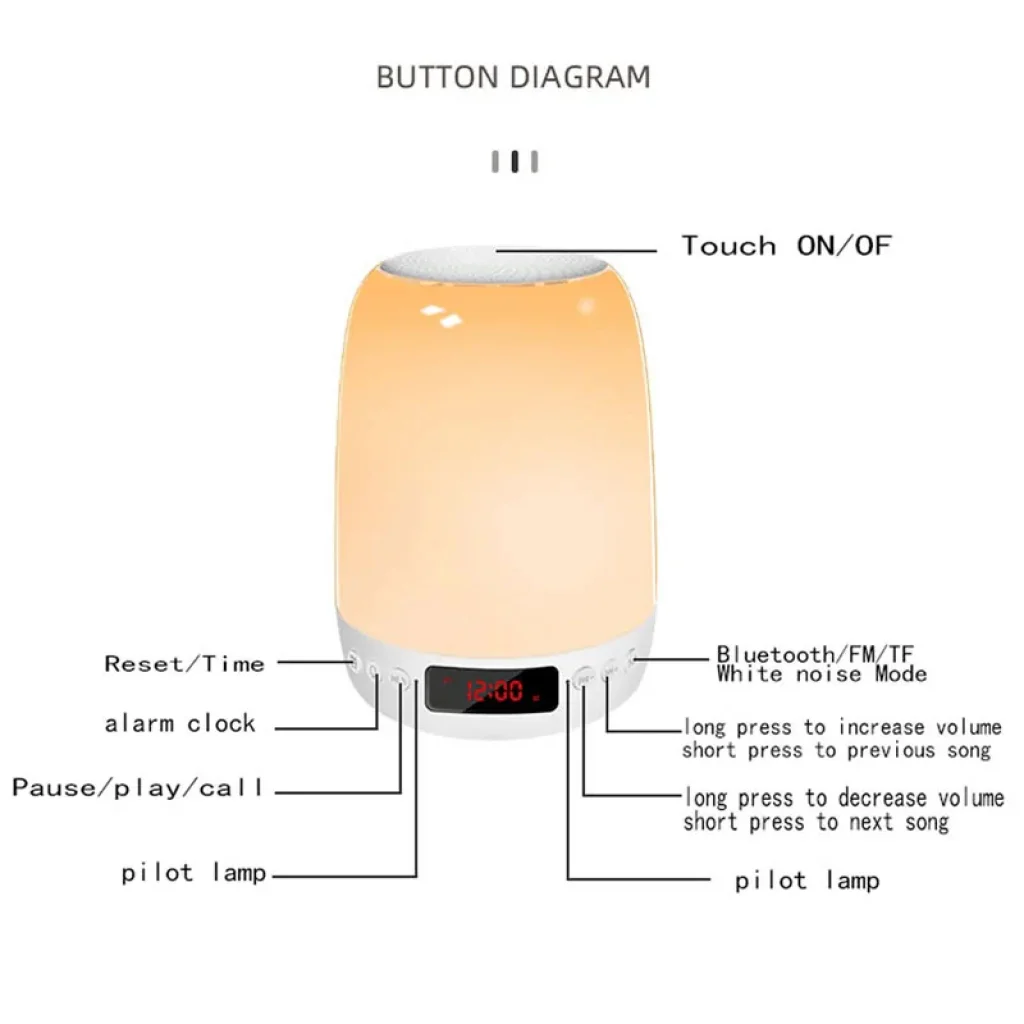 Нічник Kids Dream H03 with Bluetooth and APP 3000 mAh White