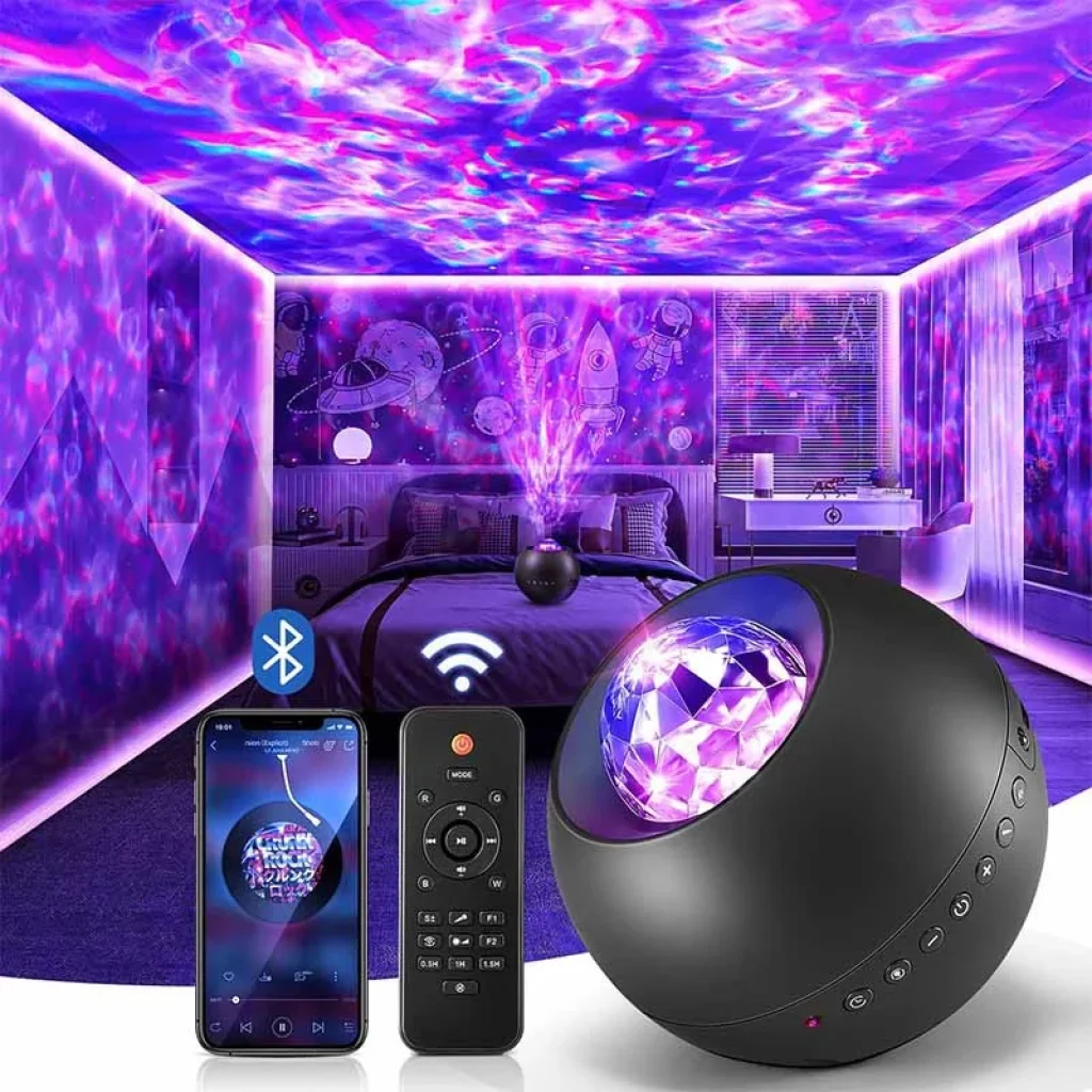 Проектор-нічник Ocean Dream E14 with Bluetooth and Remote Control Black