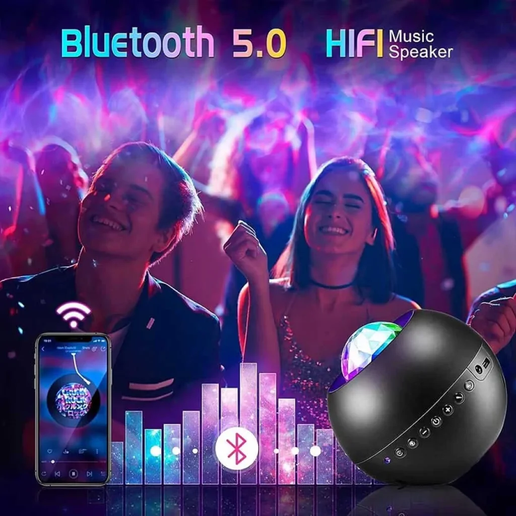 Проектор-нічник Ocean Dream E14 with Bluetooth and Remote Control Black