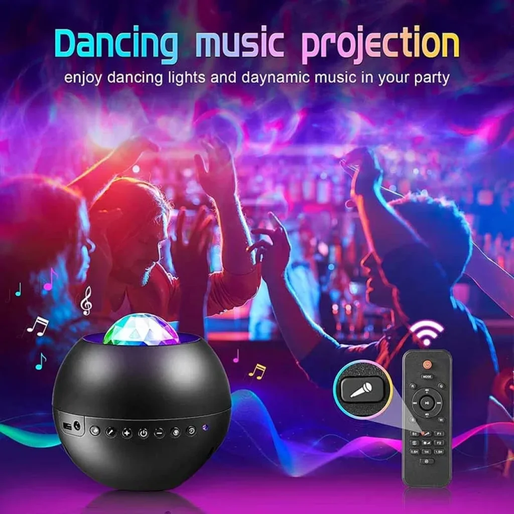 Проектор-нічник Ocean Dream E14 with Bluetooth and Remote Control Black