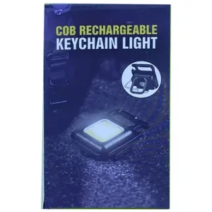 Ліхтарик-брелок акумуляторний LED з карабіном SH-031 Black