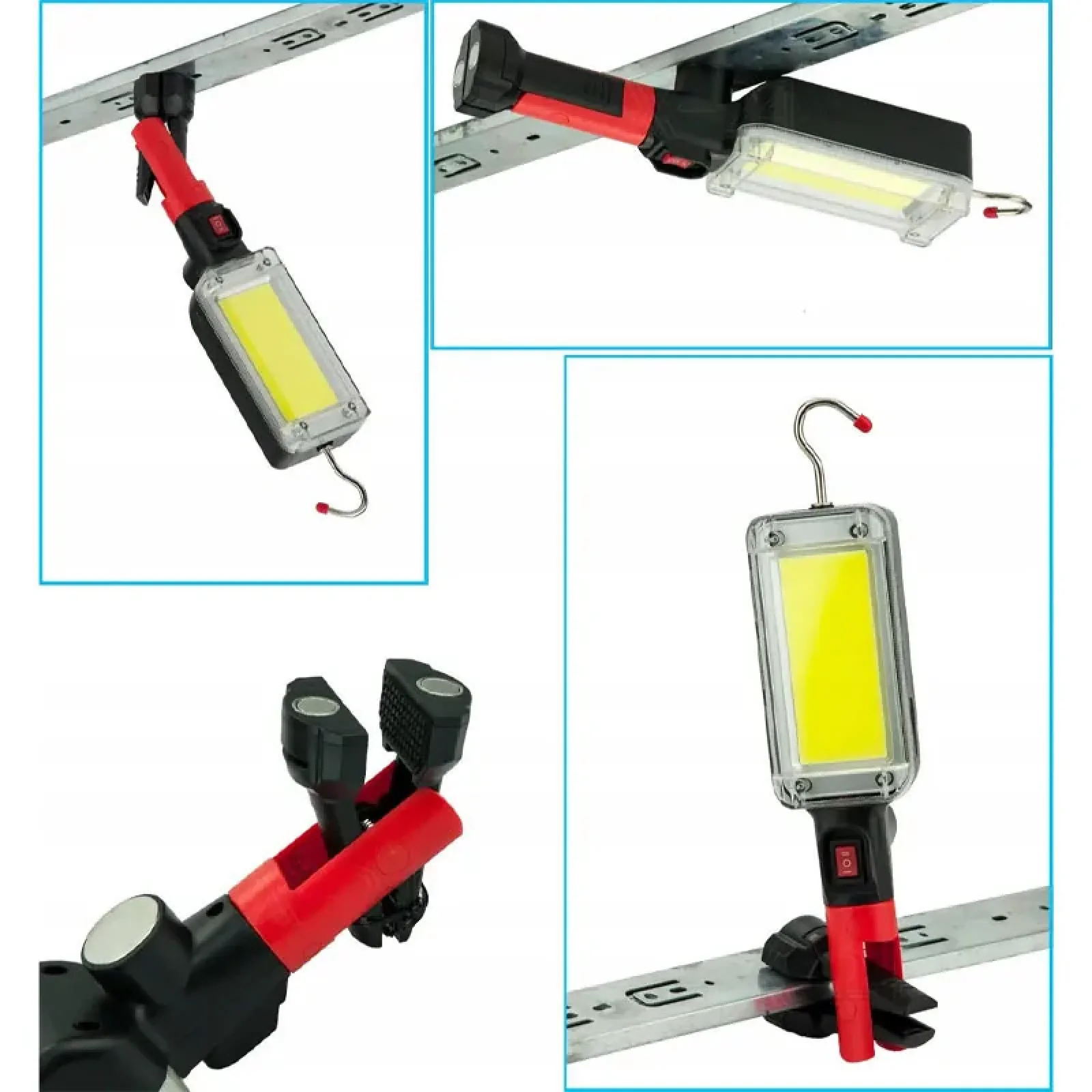 Ліхтар акумуляторний LED 8859-B Black