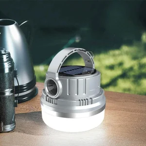 Кемпінговий ліхтар акумуляторний AK-004 Solar Silver