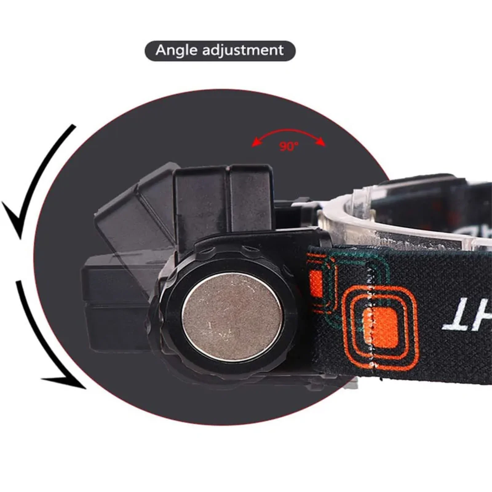 Налобний ліхтар LED Headlight 1807 Black