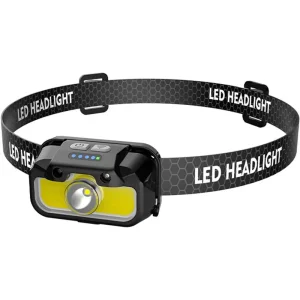 Налобний ліхтар акумуляторний LED RGB 1806 Black UA