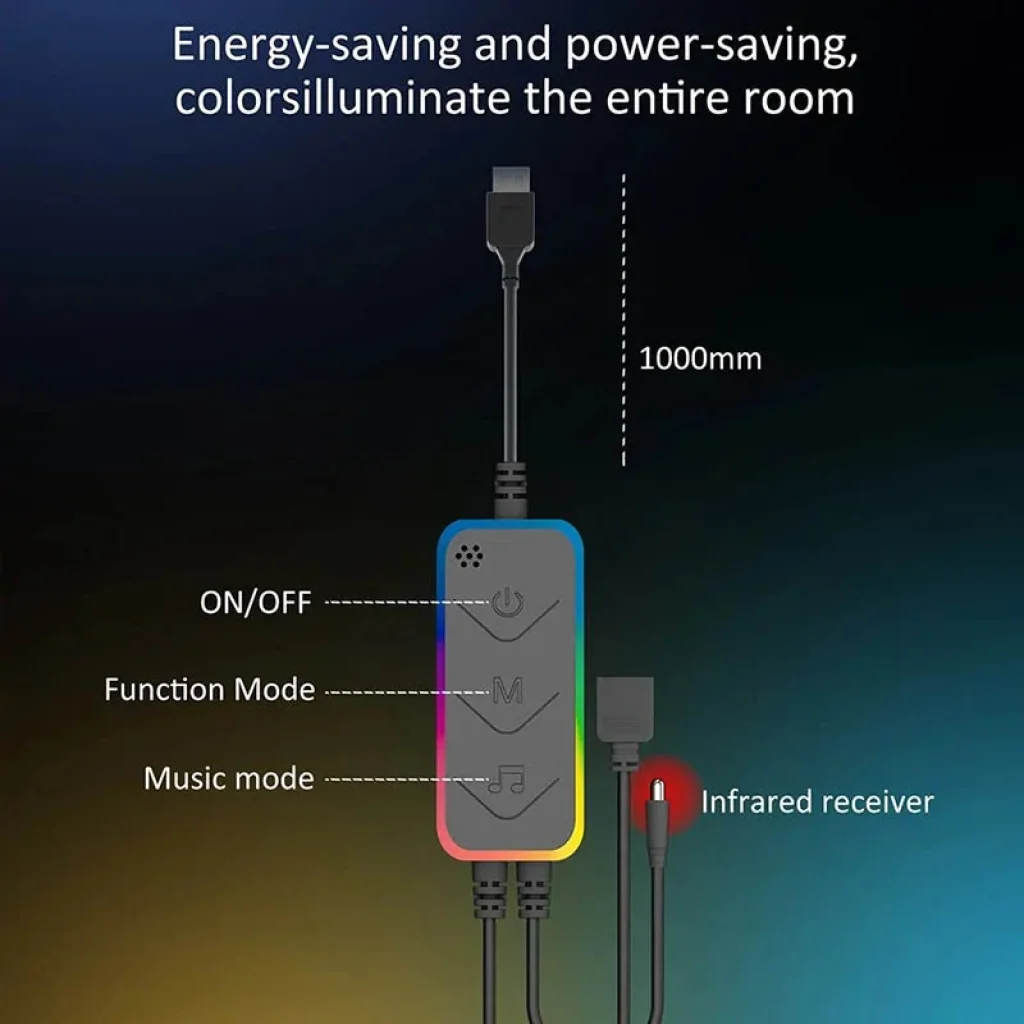 Підлогова кутова LED лампа RGB Magic 1 Bluetooth USB with app Black