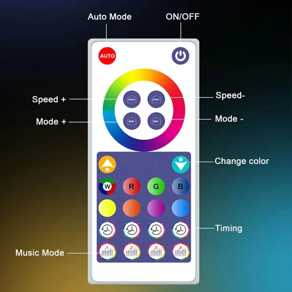 Підлогова кутова LED лампа RGB Magic 1 Bluetooth USB with app Black