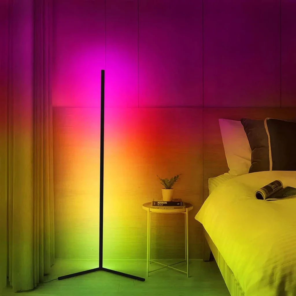 Підлогова кутова LED лампа RGB Magic 1 Bluetooth USB with app Black