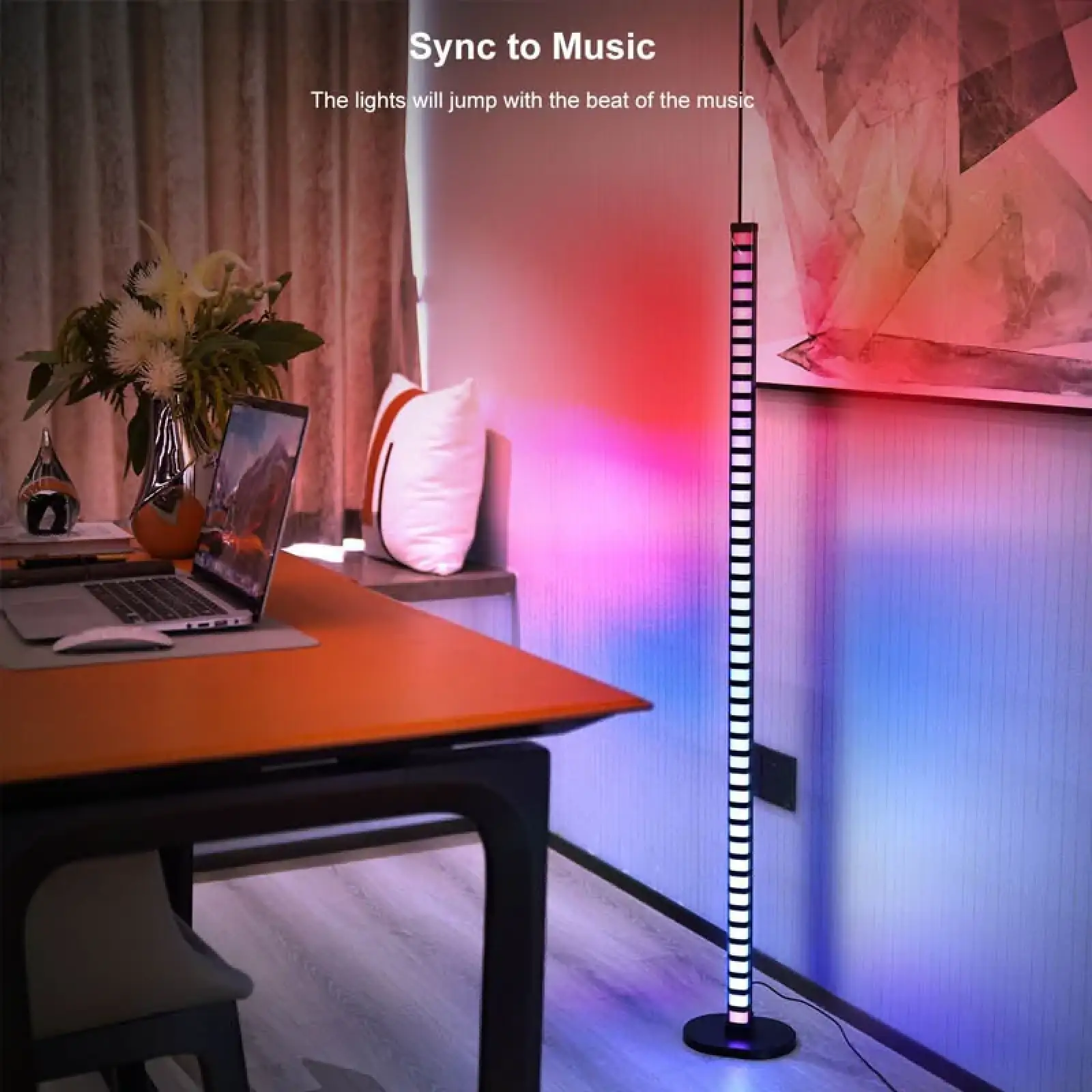 Підлогова кутова LED лампа RGB Magic 2 Bluetooth USB with app Black