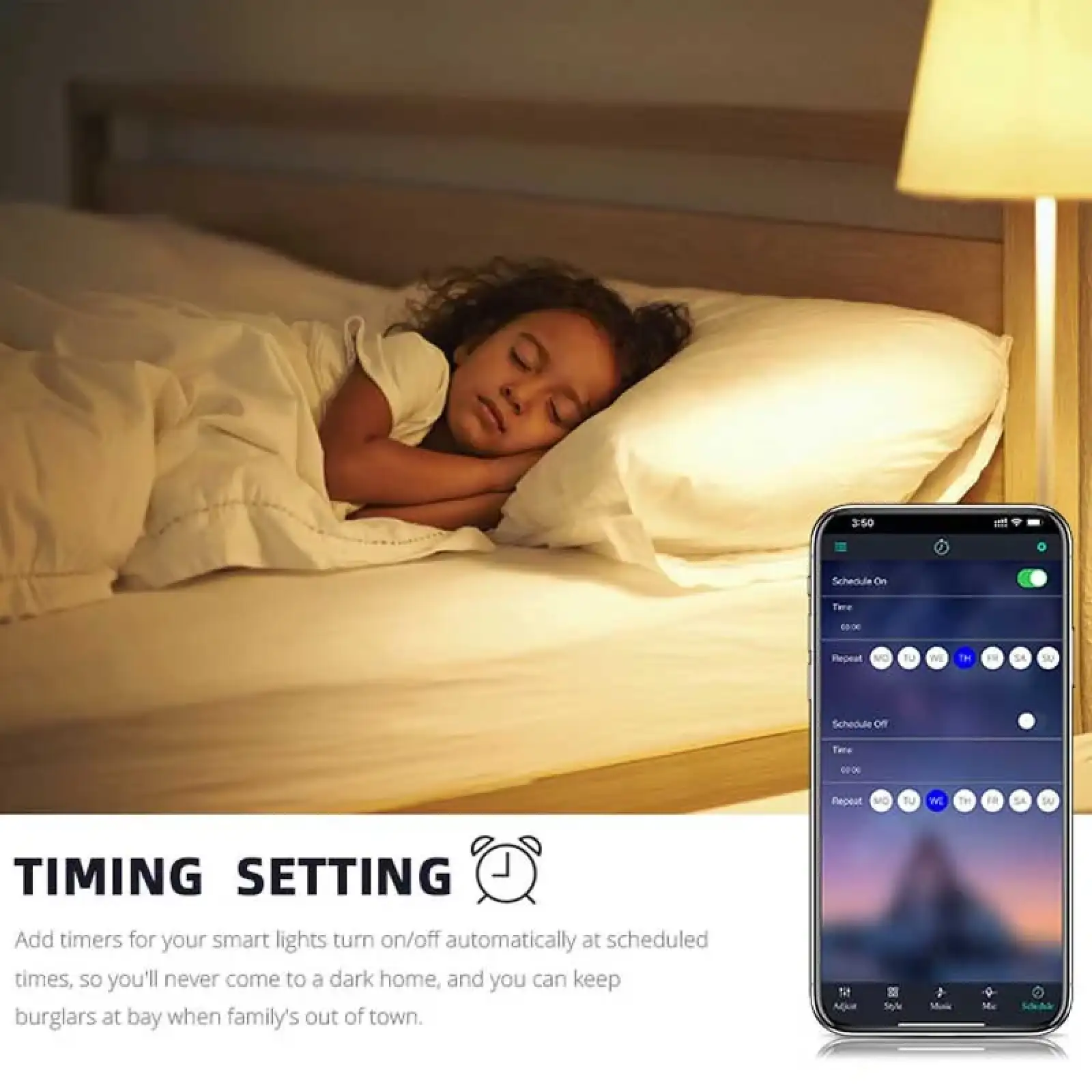 Світлодіодна RGB лампочка Smart bulb light 1 with Bluetooth E27 with app White