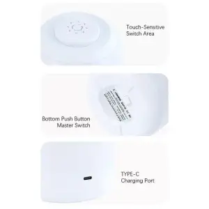 Настільний сенсорний LED світильник 3 colour light MZ-L2701 White