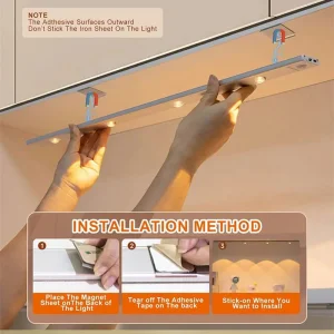Сенсорний світильник LED з датчиком руху MZ-L1602 (40*10*600mm) White