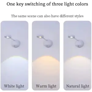 Настільна лампа LED з датчиком руху 3 colour light MZ-L2201 White