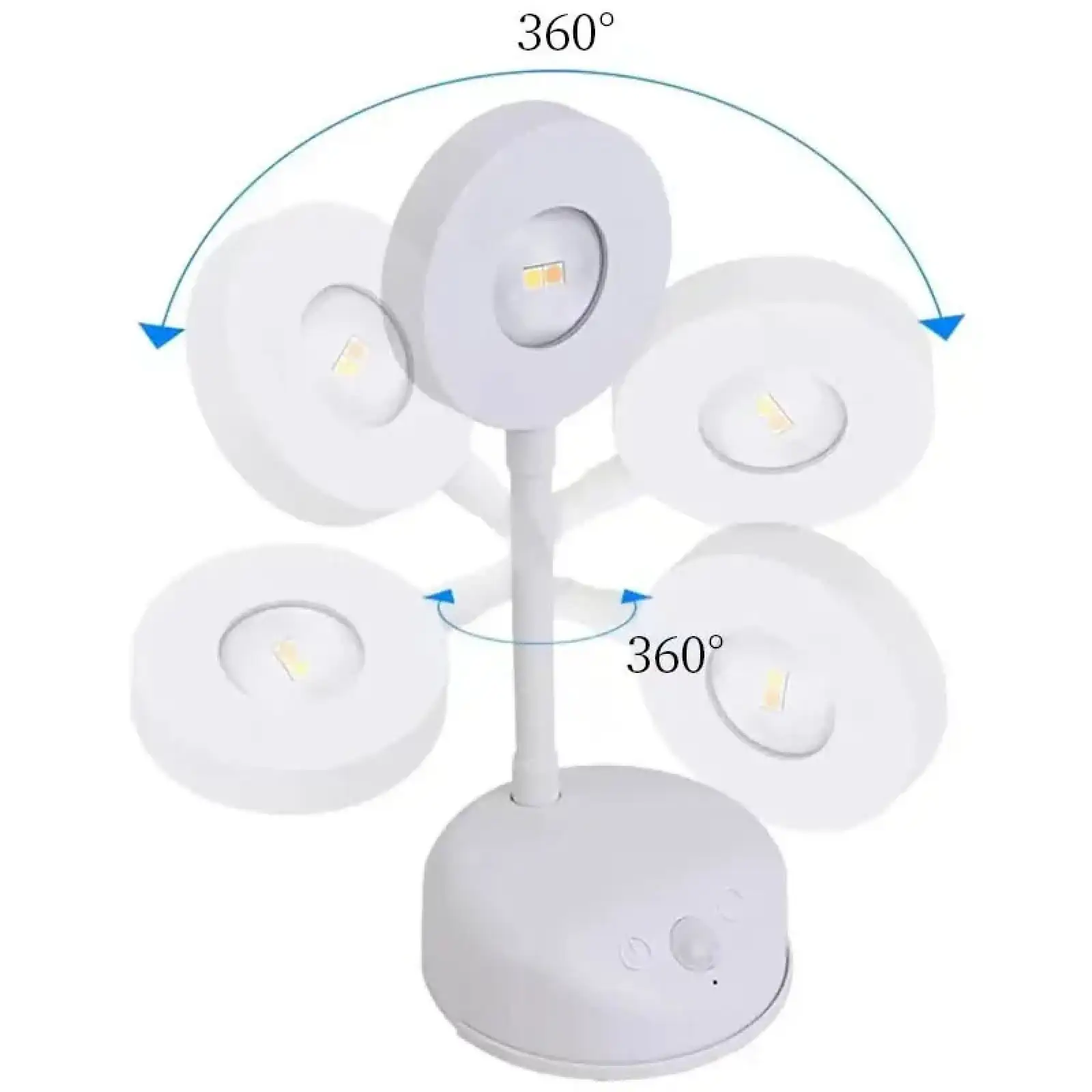 Настільна лампа LED з датчиком руху 3 colour light MZ-L2201 White