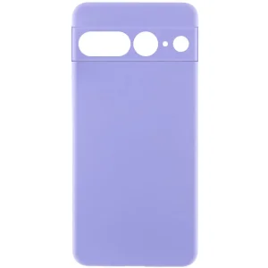 Колір: Фіолетовий - Чохол Silicone Cover Lakshmi Full Camera (AAA) для Google Pixel 7 Pro Dasheen