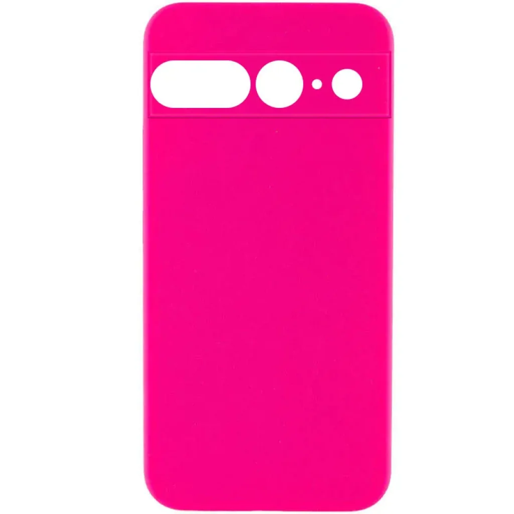 Чохол Silicone Cover Lakshmi Full Camera (AAA) для Google Pixel 7 Pro Barbie Pink