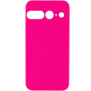 Колір: Рожевий - Чохол Silicone Cover Lakshmi Full Camera (AAA) для Google Pixel 7 Pro Barbie Pink
