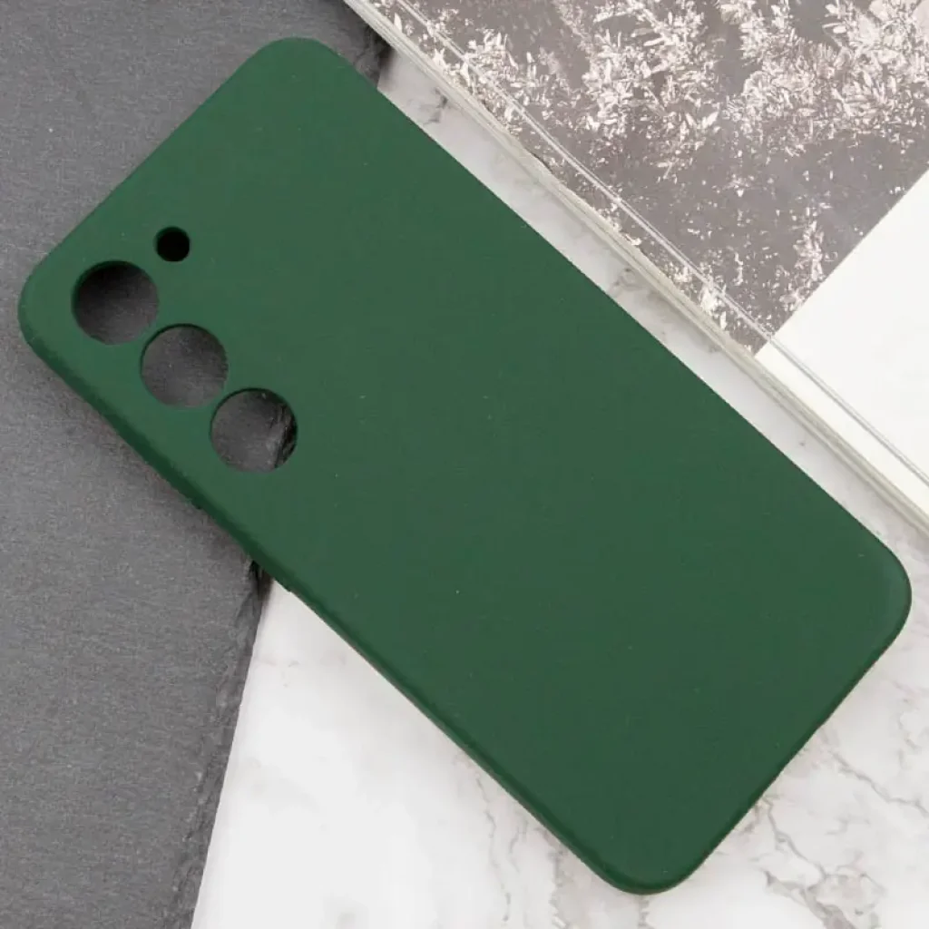 Чохол Silicone Cover Lakshmi Full Camera (AA) для Samsung Galaxy S23 Dark Green