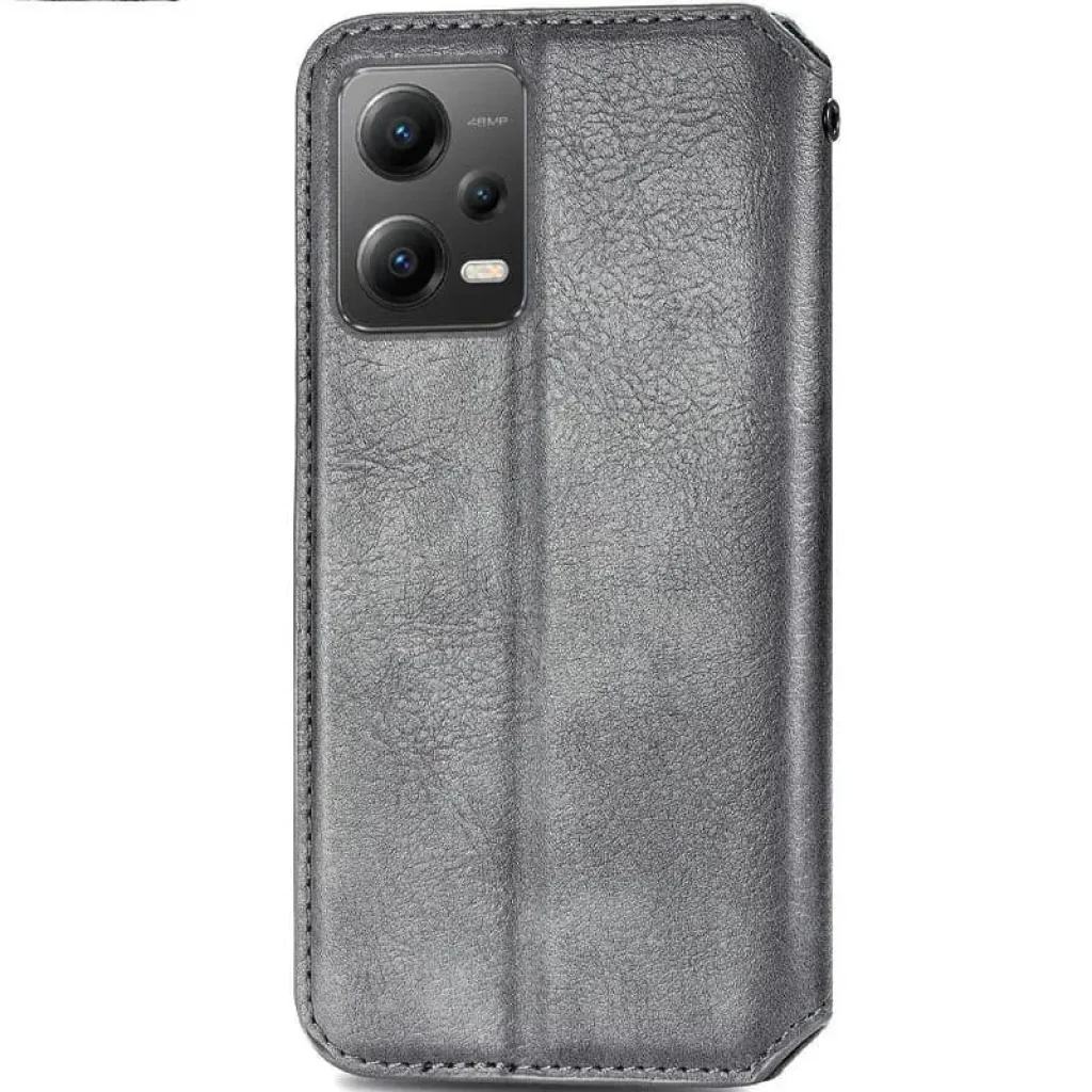 Чехол Getman Cubic PU Case для Xiaomi Poco X5 5G / Redmi Note 12 5G Gray