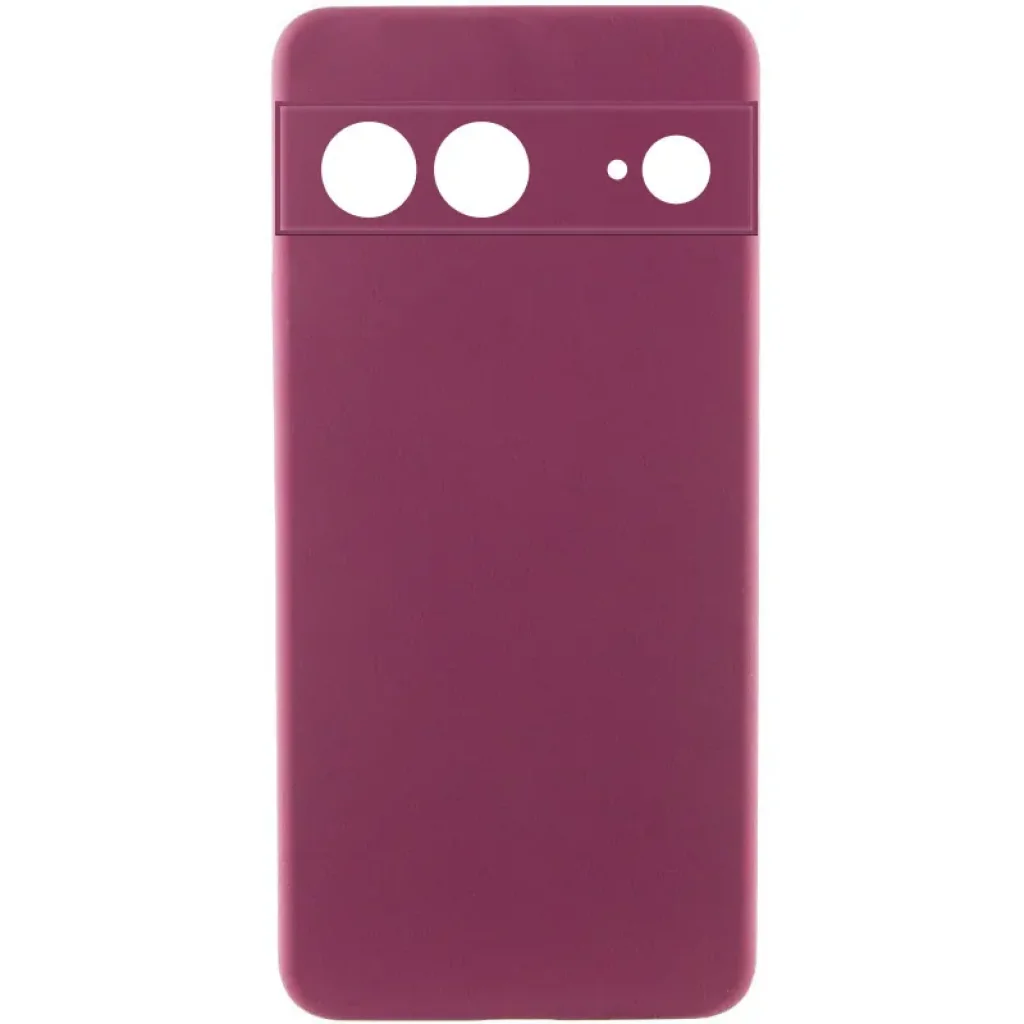 Чохол Silicone Cover Lakshmi Full Camera (AAA) для Google Pixel 7a Plum