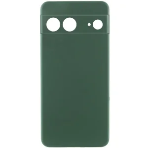 Колір: Зелений - Чохол Silicone Cover Lakshmi Full Camera (AAA) для Google Pixel 7a Cyprus Green