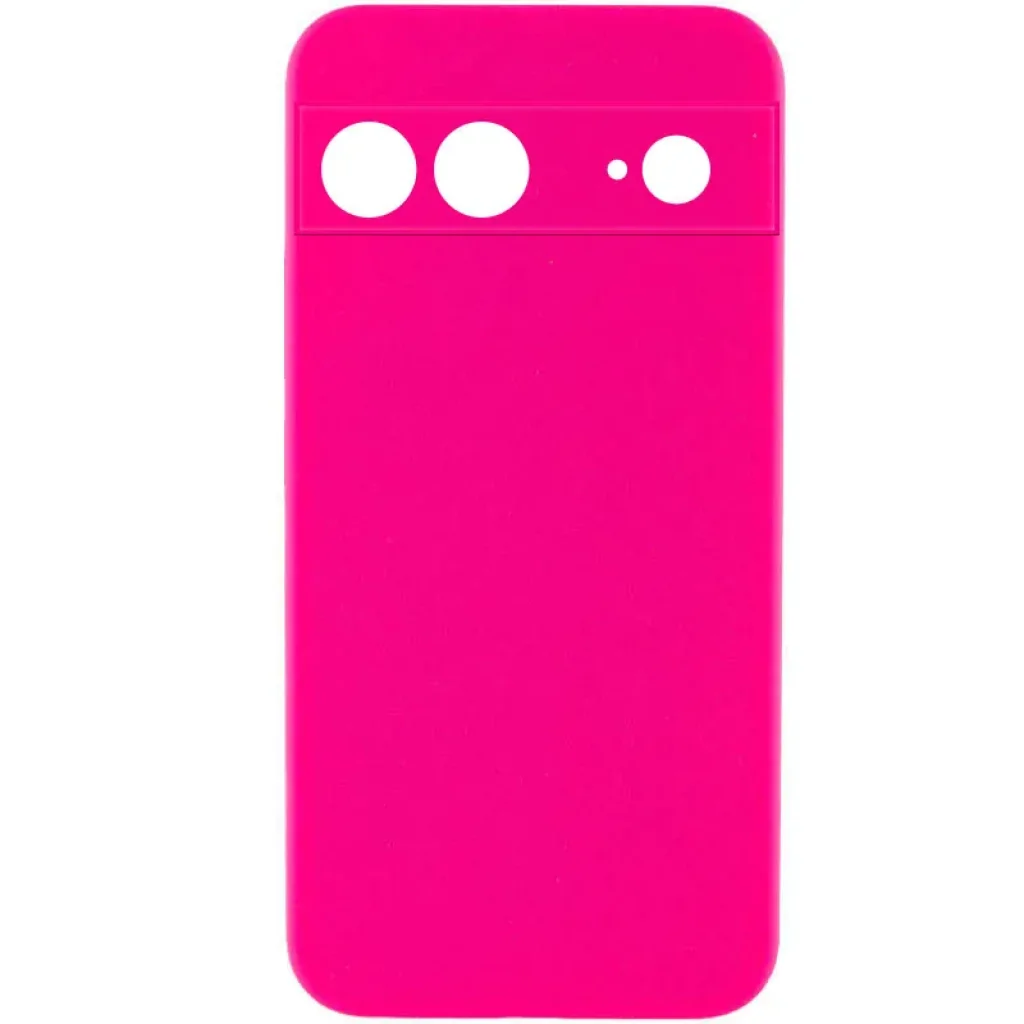 Чохол Silicone Cover Lakshmi Full Camera (AAA) для Google Pixel 7a Barbie Pink