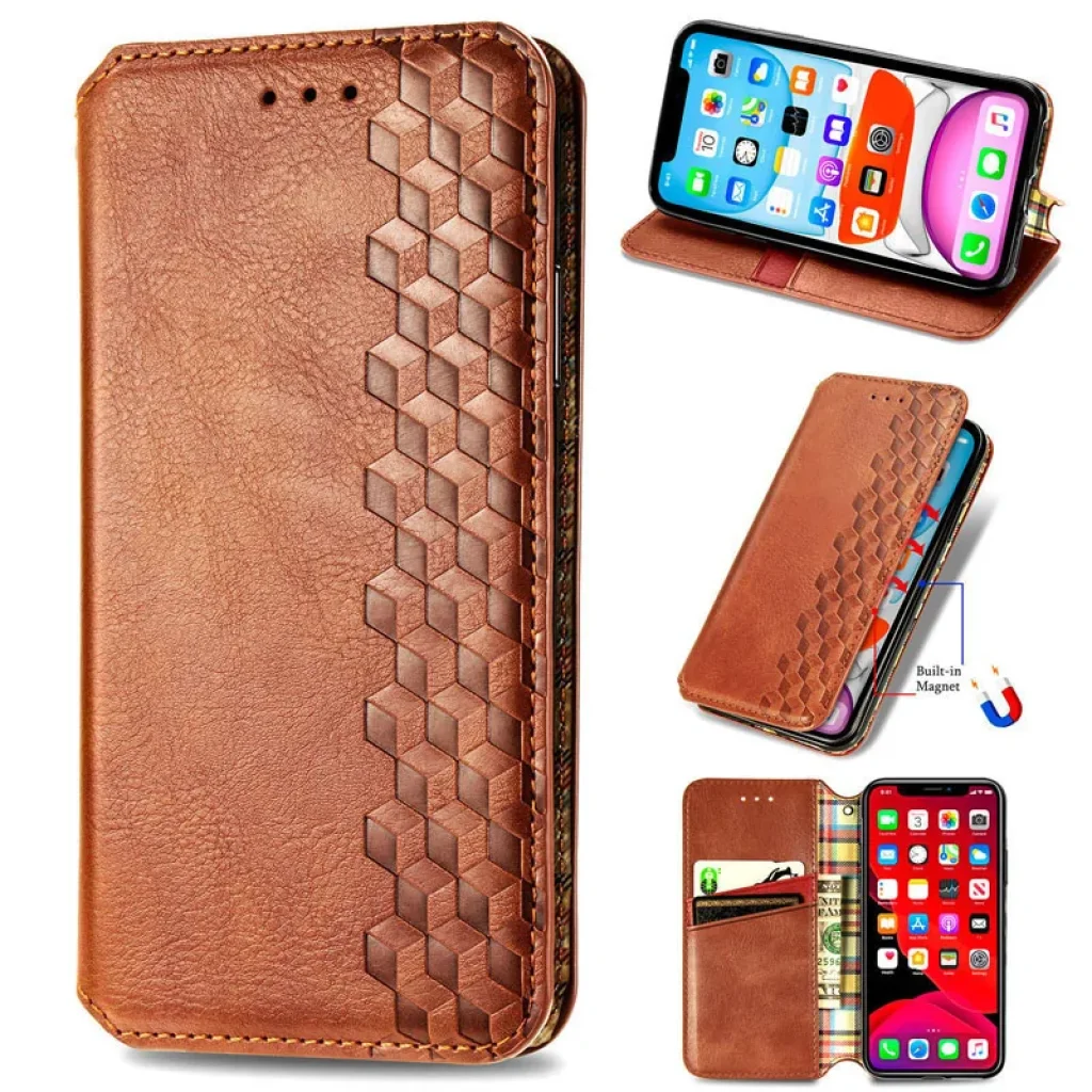 Чехол Getman Cubic PU Case для Xiaomi 13 Brown