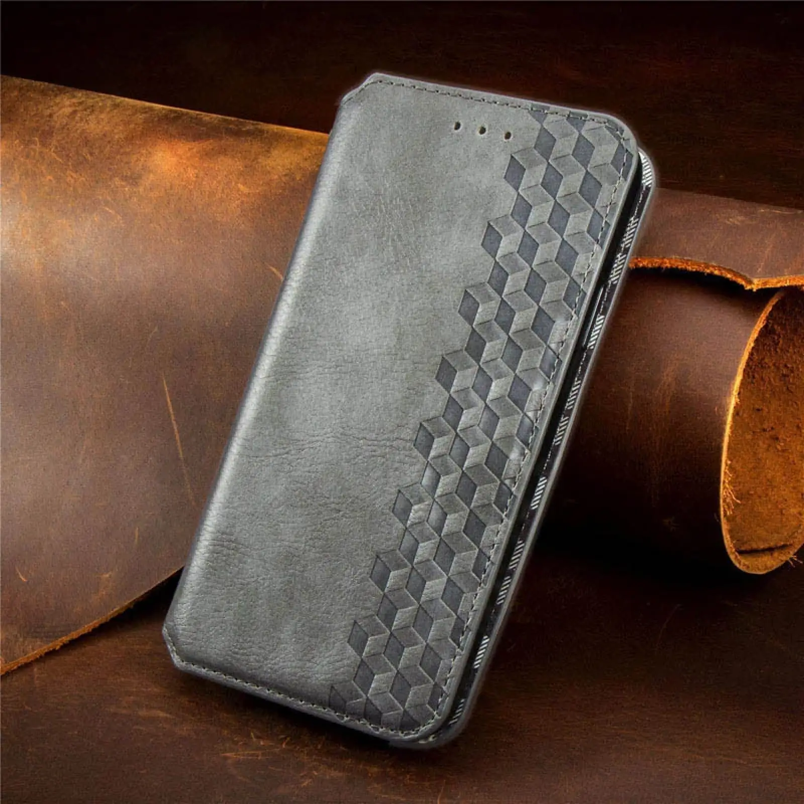 Чохол Getman Cubic PU Case для Xiaomi 13 Pro Gray