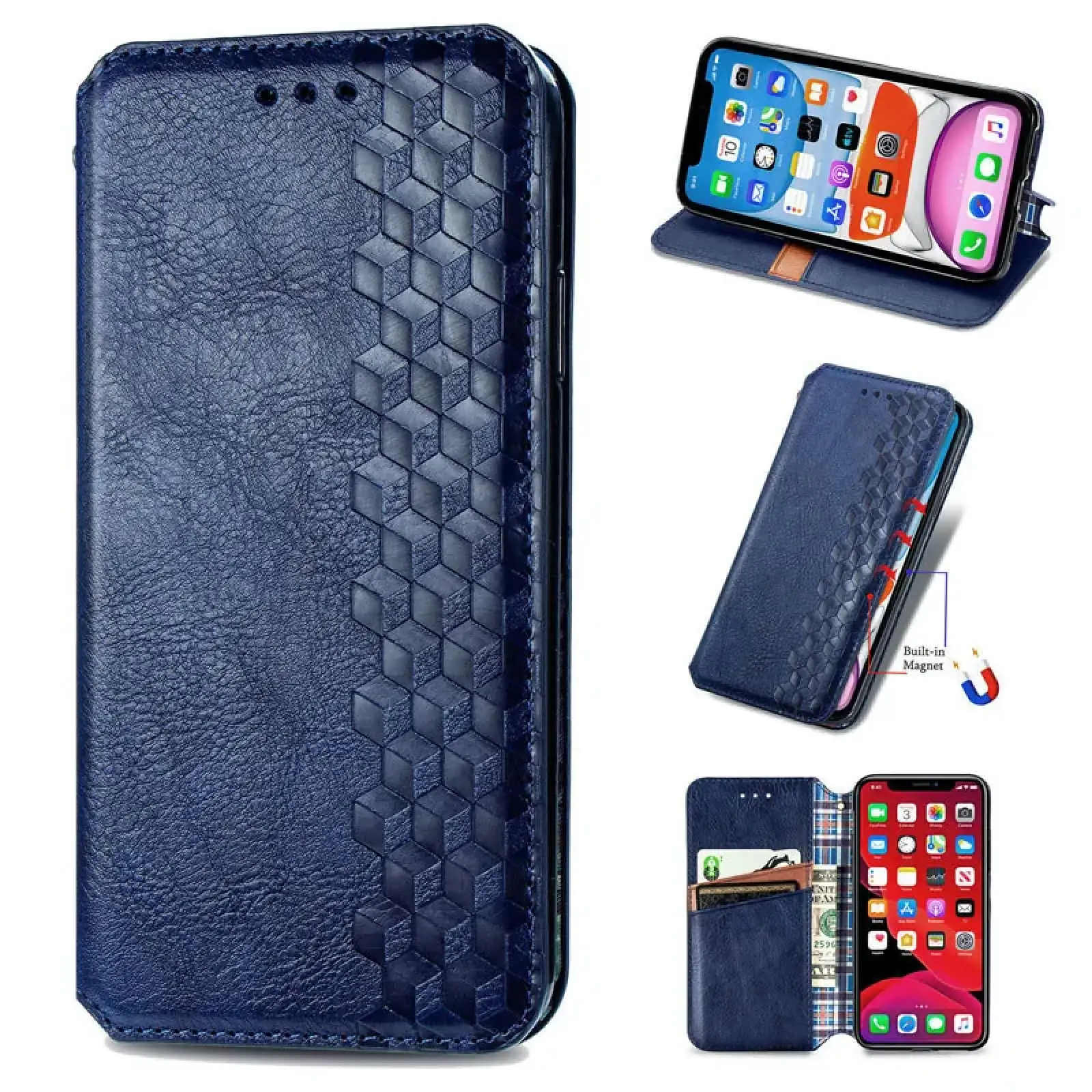 Чехол Getman Cubic PU Case для Xiaomi 13 Pro Blue