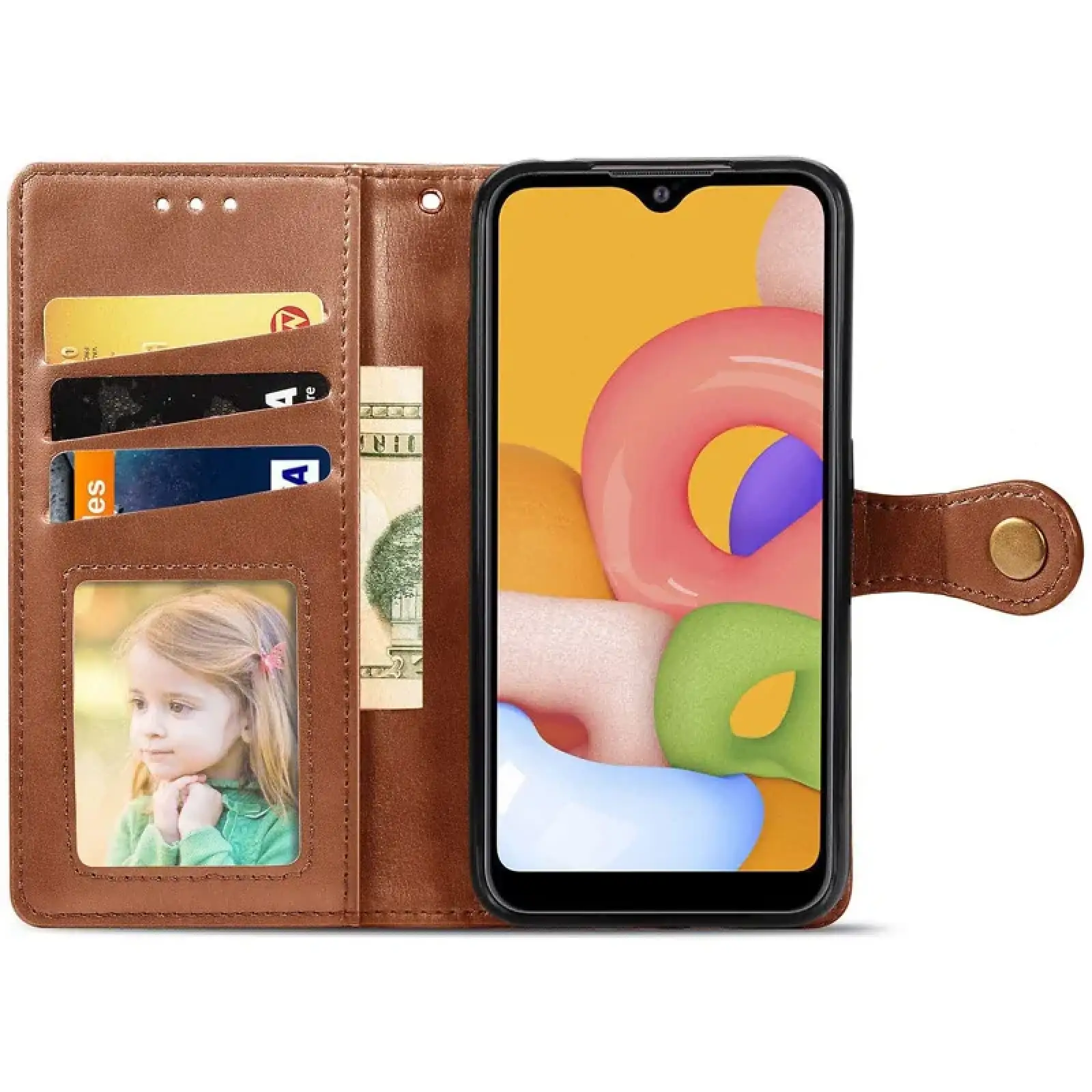 Чохол Getman Gallant PU Case для Xiaomi Redmi Note 12S Brown