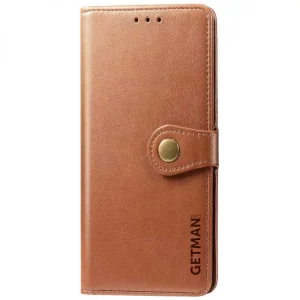 Колір: Коричневий - Чохол Getman Gallant PU Case для TECNO Spark 10 Pro Brown