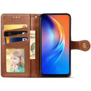 Чохол Getman Gallant PU Case для TECNO Spark 10 Pro Brown