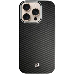 Чохол SGP PC+Leather with MagSafe для Apple iPhone 15 Pro Carbon