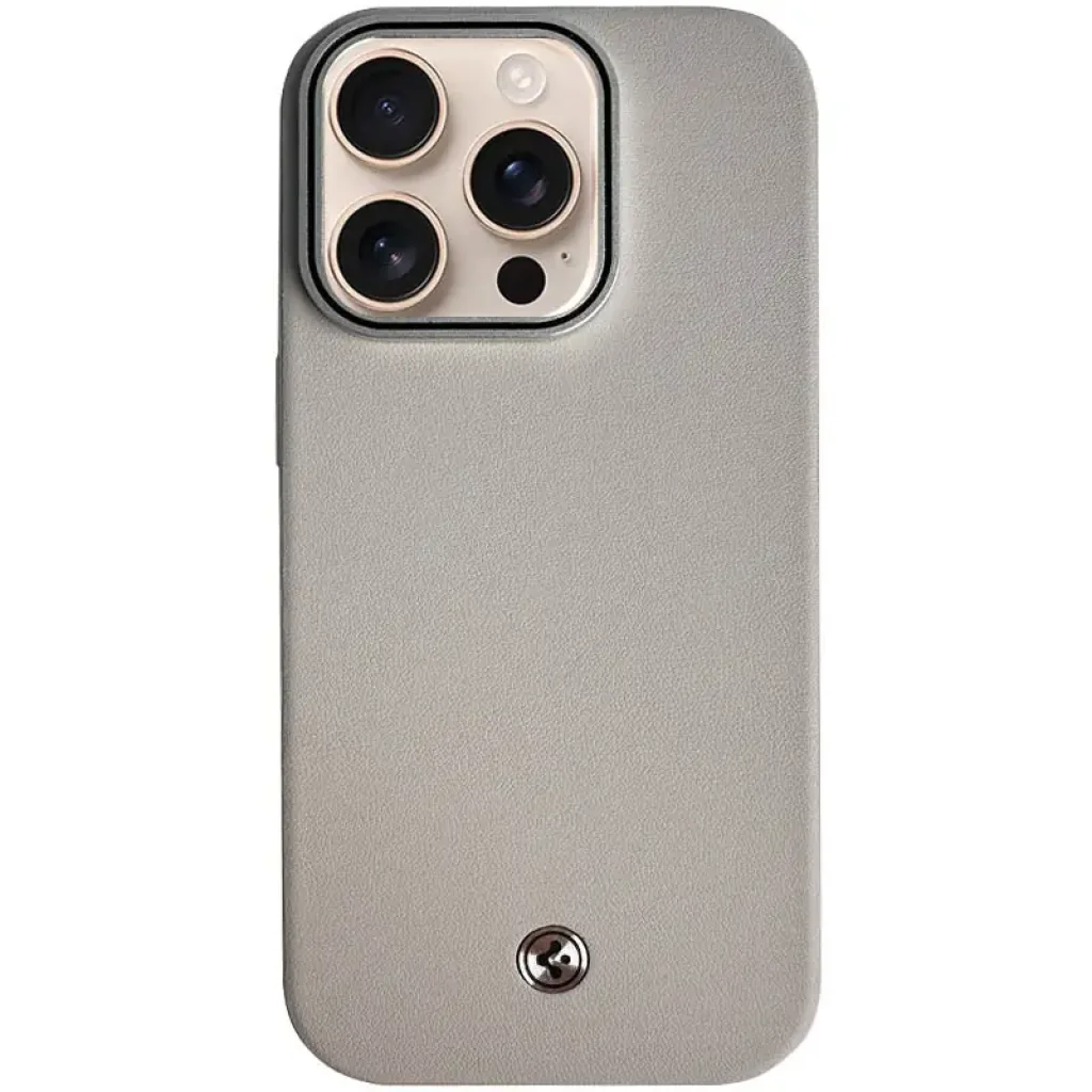 Чохол SGP PC+Leather with MagSafe для Apple iPhone 15 Pro Max Grey
