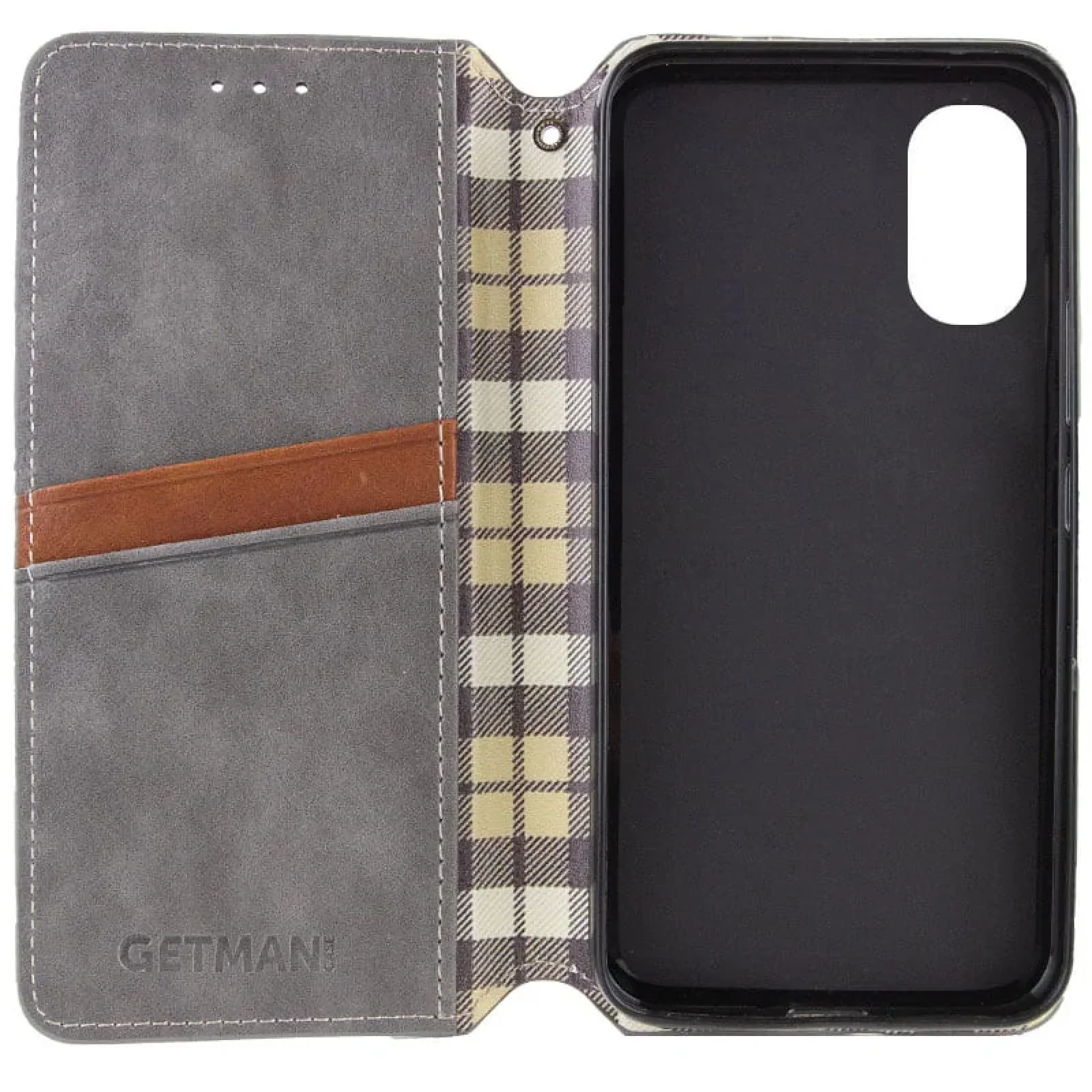 Чохол Getman Cubic PU Case для Oppo A78 4G Gray