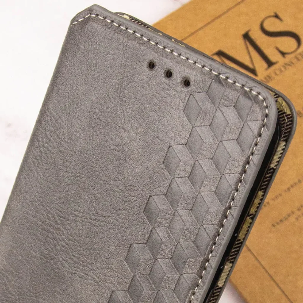 Чехол Getman Cubic PU Case для Oppo A78 4G Gray