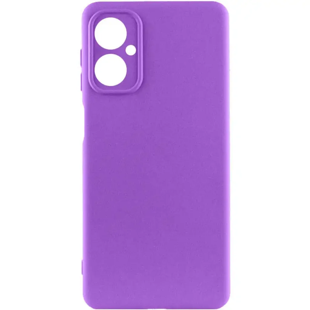 Чохол Silicone Cover Lakshmi Full Camera (AA) для Motorola Moto G14 Purple