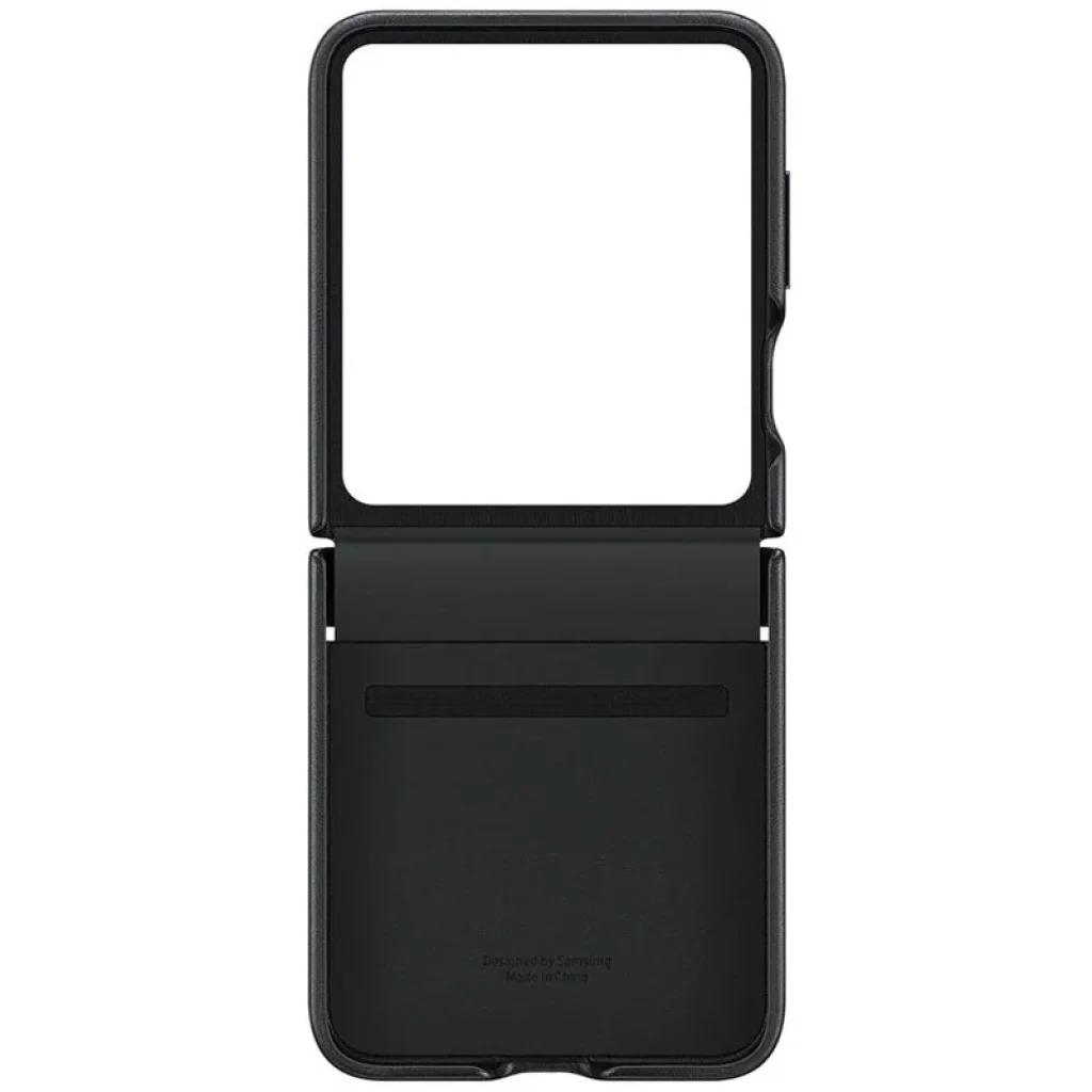 Чехол Leather Case (AAA) для Samsung Galaxy Flip5 Black