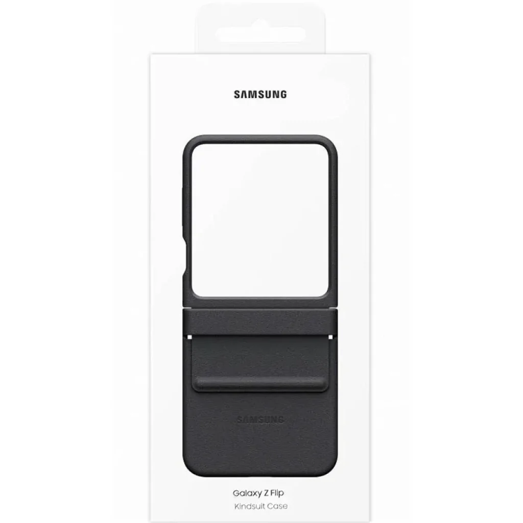 Чехол Leather Case (AAA) для Samsung Galaxy Flip5 Black