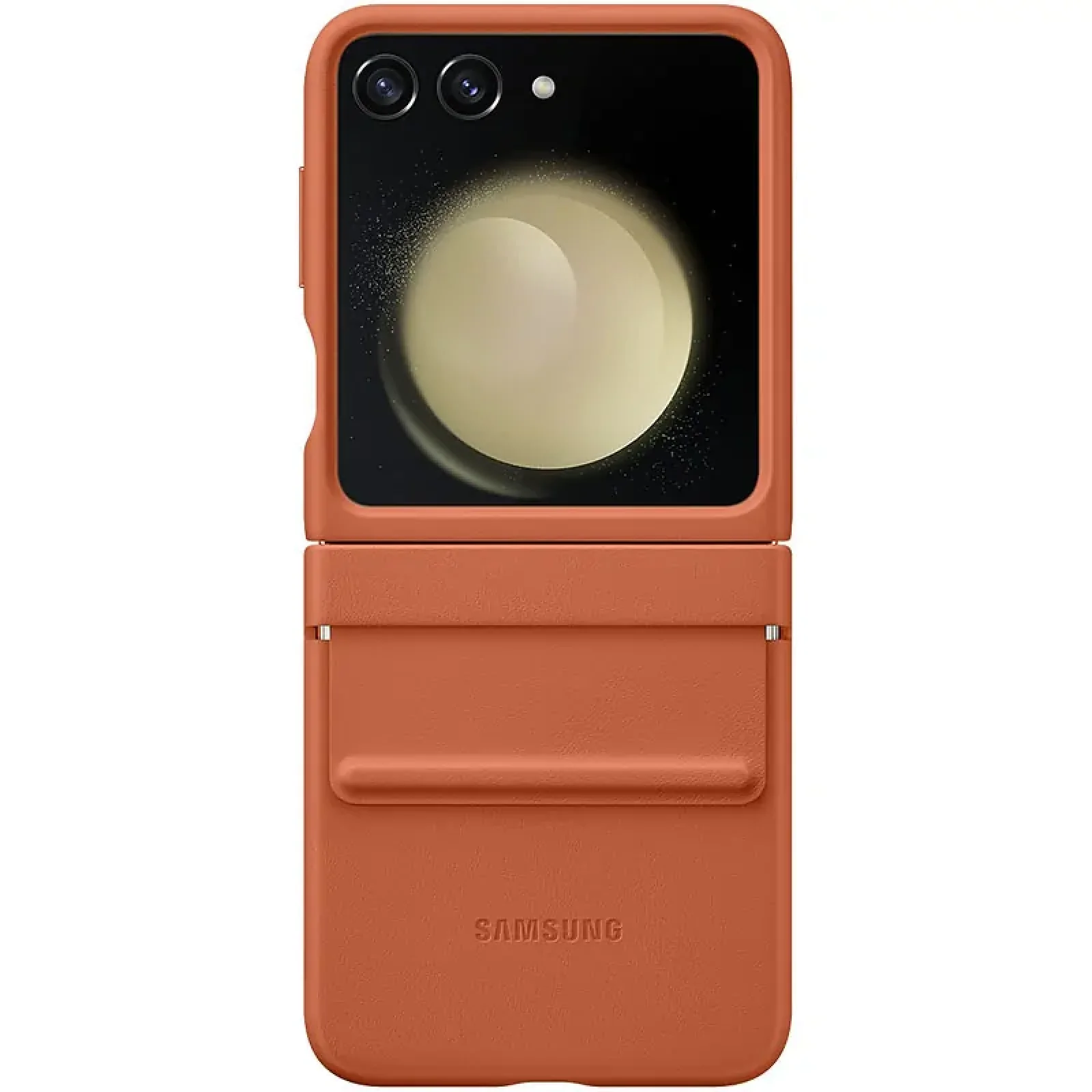 Чехол Leather Case (AAA) для Samsung Galaxy Flip5 Brown