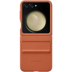 Колір: Коричневий - Чохол Leather Case (AAA) для Samsung Galaxy Flip5 Brown