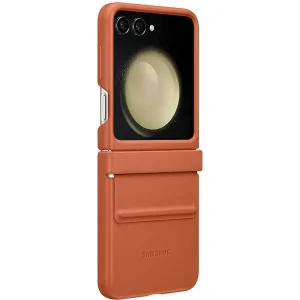 Чохол Leather Case (AAA) для Samsung Galaxy Flip5 Brown