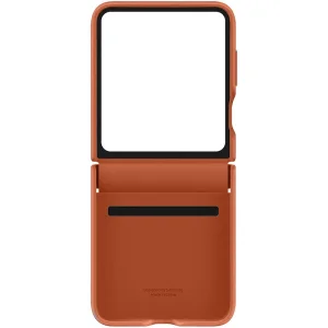 Чохол Leather Case (AAA) для Samsung Galaxy Flip5 Brown