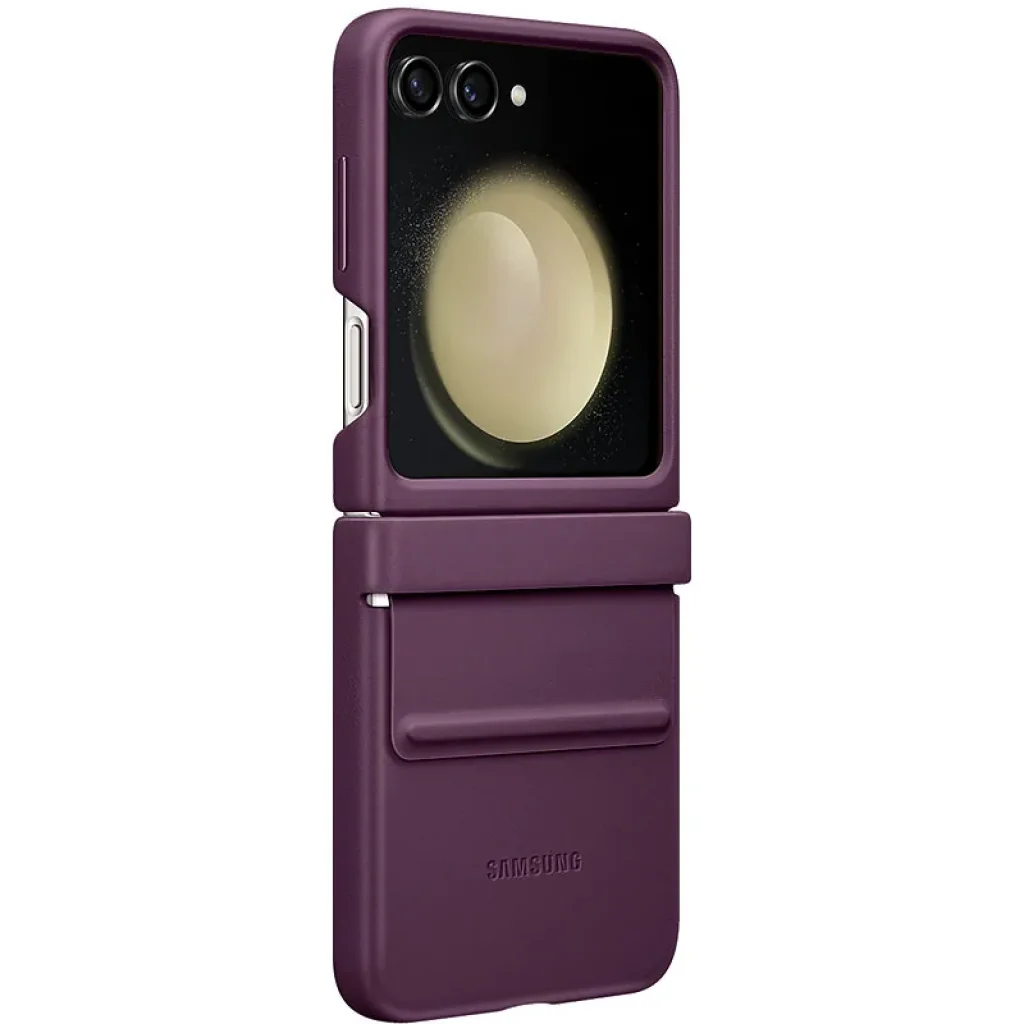 Чохол Leather Case (AAA) для Samsung Galaxy Flip5 Purple