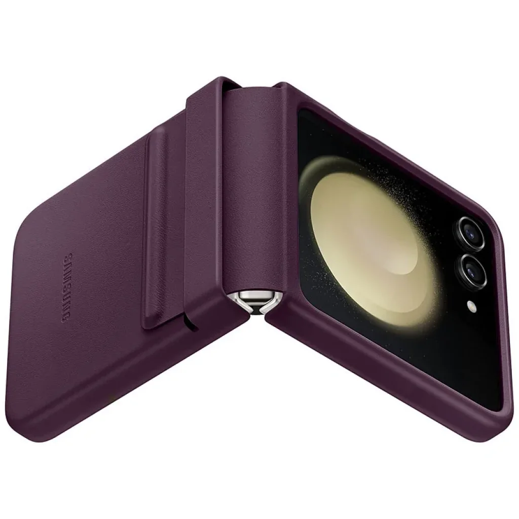 Чохол Leather Case (AAA) для Samsung Galaxy Flip5 Purple