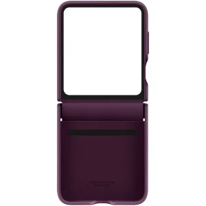 Чохол Leather Case (AAA) для Samsung Galaxy Flip5 Purple